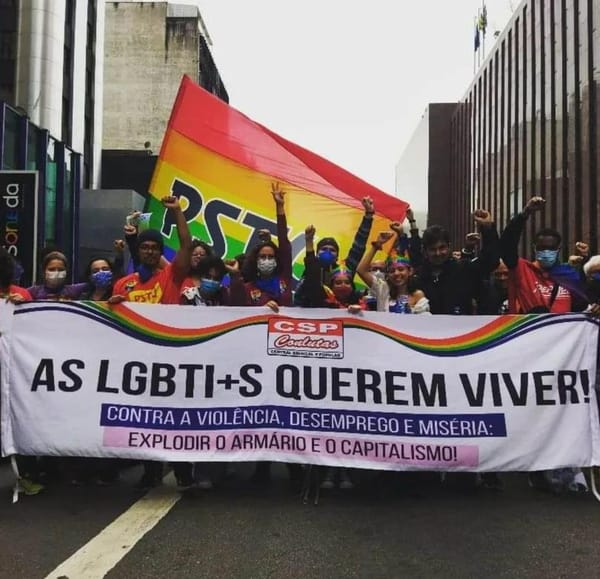 CSP-Conlutas realiza plenária nacional do Setorial LGBTI+ neste sábado, 29/6