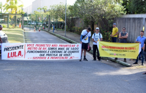 MG: Em greve, metroferroviários exigem revogação do leilão de privatização e garantia dos postos de trabalho