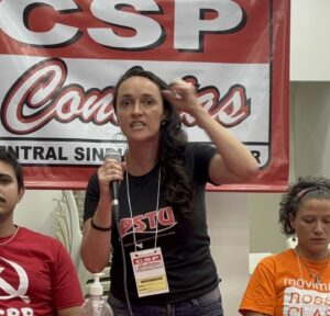 “Não daremos um segundo de descanso aos capitalistas, ao Congresso e a todos os governos até o fim dessa escala desumana”