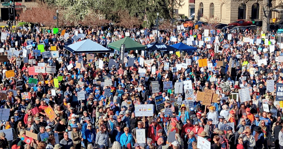 Protesto em Idaho Foto ubh